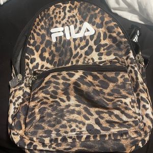 Cheetah print Fila bag
